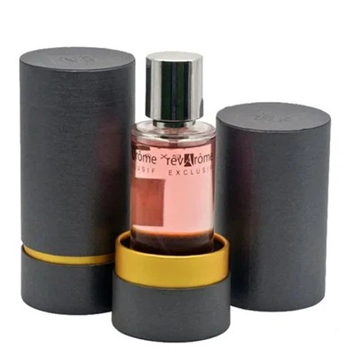 Kotak hadiah desain kustom mencetak kotak kemasan tabung kertas silinder